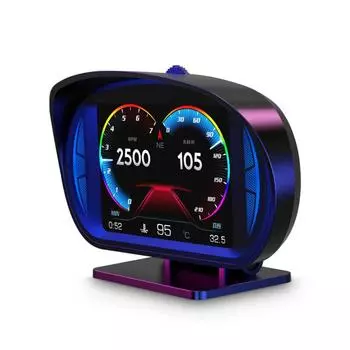 Автомобильный дисплей, ЖК-дисплей, Hud Obd, GPS, многофункциональный прибор, спидометр, сигнализация превышения скорости, низкое напряжение