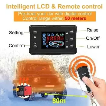 Автомобильный дизельный обогреватель 12 В 24 В 220 В 5 кВт Воздушный стояночный обогреватель Дизельный обогреватель с низким уровнем шума для грузовиков, автобусов, автофургонов, прицепов, лодок, комплекты обогревателей