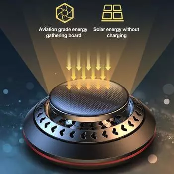 Автомобильный длинный освежитель воздуха на солнечной энергии, стойкий ароматизатор, дезодорант из сплава, алюминиевый авто незаменимый серебряный