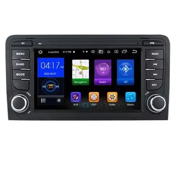 Автомобильный DVD-плеер, совместимый с Android 10, GPS-навигация, Wi-Fi, радио, совместимый для A3/s3/rs3 чёрный