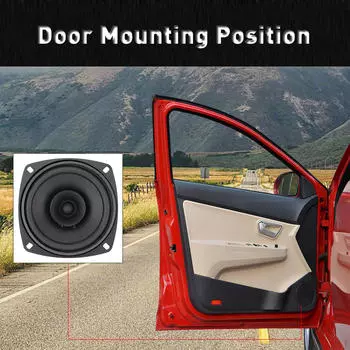Автомобильный дверной динамик, черный, простая установка, заподлицо, звук низкочастотного динамика 6inch 500w Max