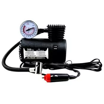 Автомобильный двухцилиндровый насос для накачивания, мощный портативный насос для накачивания, 220 В, высокое напряжение, 12 В, автомобильный насос для накачивания чёрный
