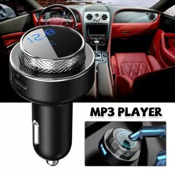 Автомобильный FM-передатчик 5.0 беспроводной Bluetooth комплект громкой связи MP3-плеер радиоадаптер