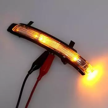 Автомобильный фонарь, переднее боковое зеркало заднего вида, указатель поворота, подходит для Skoda Octavia 2009-2013, автомобильные аксессуары, левый и правый, сигнальная лампа ABS