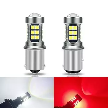 Автомобильный фонарь заднего хода 27 SMD 1156 PY21W BAU15S поворотный фонарь 1157 BAY15D P21/5W стоп-сигнал задний противотуманный фонарь 1156 белый