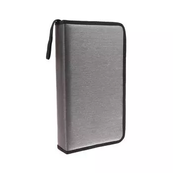 Автомобильный футляр для компакт-дисков на 80 листов, сумка для хранения дисков, DVD, сумка, органайзер для альбомов чёрный