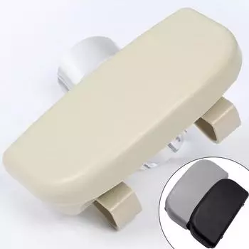 Автомобильный футляр для очков Магнитный солнцезащитный козырек Держатель для очков Ящик для хранения солнцезащитных очков Держатель для салона автомобиля Держатель для козырька для хранения в автомобиле бежевый