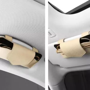 Автомобильный футляр для очков, солнцезащитный козырек, держатель для очков, держатель для карточек, универсальные многофункциональные автомобильные аксессуары
