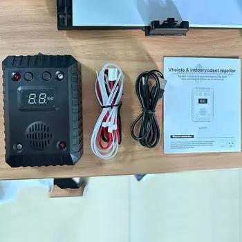 Автомобильный гараж, домашний ультразвуковой отпугиватель мышей, черный с USB-кабелем для зарядки