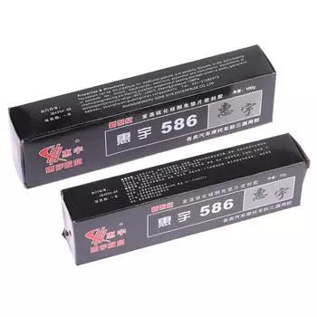 Автомобильный герметик 586 Черный силиконовый герметик без прокладок Ремонтный клей