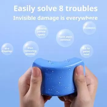 Автомобильный глиняный брусок для удаления пятен от пыли, компактный размер, портативный многоразовый глиняный брусок для очистки нескольких поверхностей, грязеотделитель 2pcs