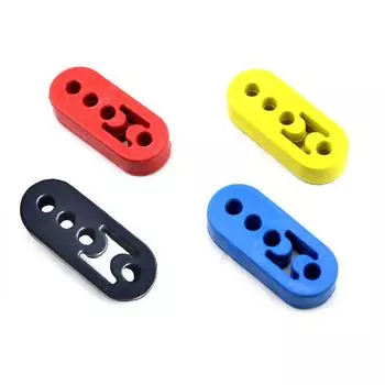 Автомобильный глушитель выхлопной трубы кронштейн подвеска крепление 4 отверстия автомобильные фитинги синий чёрный