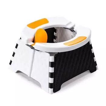 Автомобильный горшок, компактный складной прочный автомобильный туалетный стул для путешествий синий