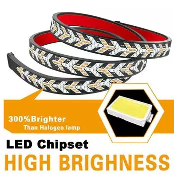 Автомобильный грузовик светодиодная полоса заднего хода поворотный указатель поворота динамический предупреждающий тормоз задний фонарь бар для пикапа 12-24 В