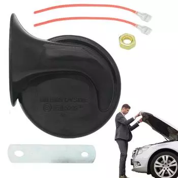 Автомобильный гудок, электрический гудок улитки 12 В, гудок для поезда, гудок для мотоцикла, сменный гудок для автомобиля, морской воздушный гудок, автомобильные аксессуары для чёрный