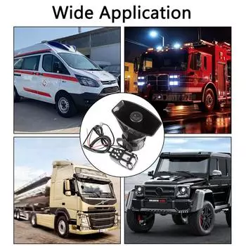 Автомобильный гудок, автомобильная сигнализация, полицейская сирена, воздушный гудок, мегафон, тональный микрофон, система громкой связи, усилитель сигнала тревоги, громкие динамики 12 В 20 Вт