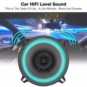 Автомобильный гудок, коаксиальный автомобильный HiFi 4/5/6,5-дюймовый динамик, стереосистема для двери автомобиля, полнодиапазонный аудиозвук, двухтональный автомобильный гудок, громкий сигнал 1