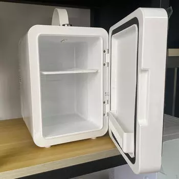 Автомобильный холодильник 12 В, 3 режима освещения, емкость 4 л, небольшой портативный компьютер белый