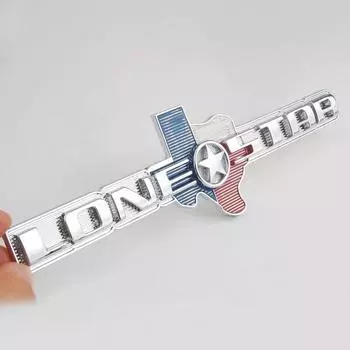 Автомобильный хромированный металл Lone Star TEXAS Edition, подходит для Dodge Ram 1500 2500 3500, эмблема, значок, стильная наклейка белый