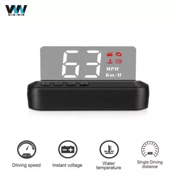 Автомобильный HUD дисплей C100, датчик температуры воды, напряжение OBD2, автомобильный диагностический сканер для всех автомобилей