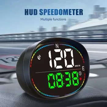 Автомобильный HUD Head Up Display Автомобильный цифровой GPS спидометр Датчики Компас Спидометр Атмосферный свет Сигнализация превышения скорости с атмосферным светом Пикапы