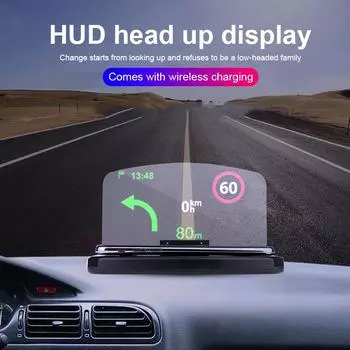 Автомобильный HUD, навигационный дисплей, держатель для телефона, крепление, GPS-проектор Fast Charging
