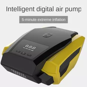 Автомобильный инфляционный насос, двухцилиндровый беспроводной электрический насос 12 В, портативное аварийное колесо, автомобильный насос с цифровым дисплеем