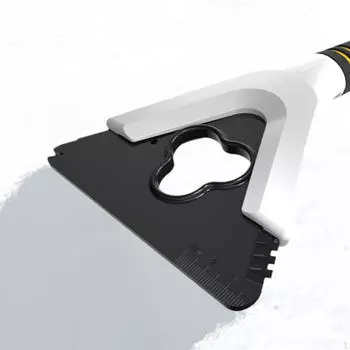 Автомобильный инструмент для очистки льда, портативный инструмент для удаления снега для грузовиков, противоскользящий White and yellow