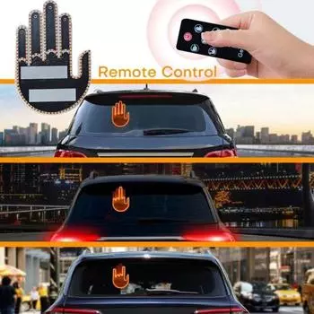 Автомобильный интерактивный световой жест 203 лампы Видимость день/ночь Напоминание Привлечение водителей 4 жеста Пульт дистанционного управления Янтарный Желтый Немерцающий Men