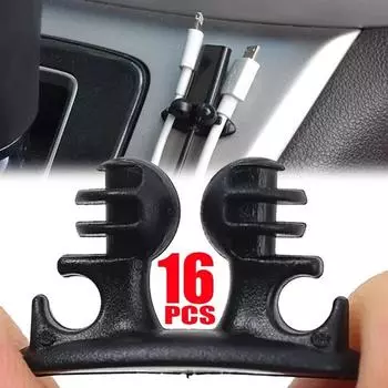 Автомобильный кабельный органайзер Крючок Модернизированная версия Автомобильная приборная панель Зажим для органайзера наушников Самоклеящиеся аксессуары для салона автомобиля
