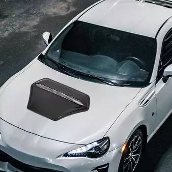 Автомобильный капот совок декоративные вентиляционные отверстия крышка для авто клей ярко-черный декоративный капот крышка подходит для декора автомобиля чёрный