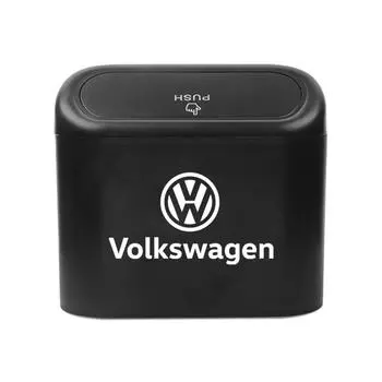 Автомобильный кейс для хранения, черный квадратный мусорный бак с прессованием из АБС-пластика для Volkswagen B5 B6 B7 T4 T5 Golf 4 5 6 7 Polo Passat Tiguan Jetta Gol