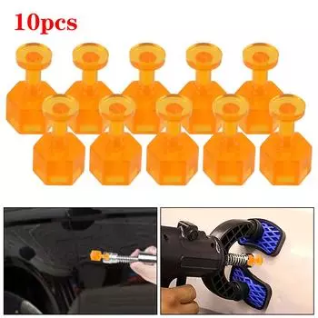 Автомобильный клей для вмятин, язычки для вытягивания SML 10 шт., автопленка для беспокрасочного ремонта вмятин, инструменты для удаления вмятин, инструмент для ремонта вмятин на автомобиле, оранжевые язычки для кузова автомобиля S 7mm