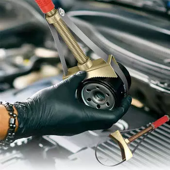 Автомобильный ключ для масляного фильтра с регулируемым стальным ремнем, ручные инструменты для снятия автомобильного масляного фильтра, регулируемый инструмент для ремонта автомобильных свечей зажигания