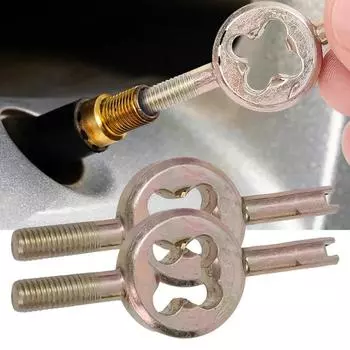 Автомобильный ключ для сердечника клапана, инструмент для установки двойной американской головки катушки, универсальная игла для выпуска воздуха, отвертка для снятия сердечника клапана автомобиля