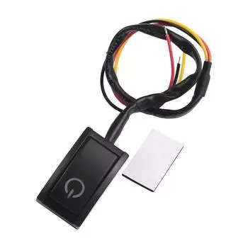 Автомобильный кнопочный выключатель с фиксацией, переключатель ВКЛ/ВЫКЛ, постоянный ток 12 В 200 мА 2,4 Вт, светодиодный выключатель света, автомобильные аксессуары, внутренние запасные части CHINA