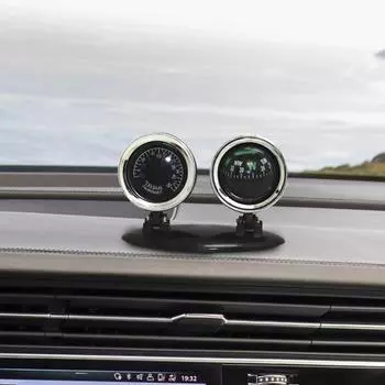 Автомобильный компас, точные показания, небьющиеся пластиковые направляющие для приборной панели, навигационные инструменты для автомобиля