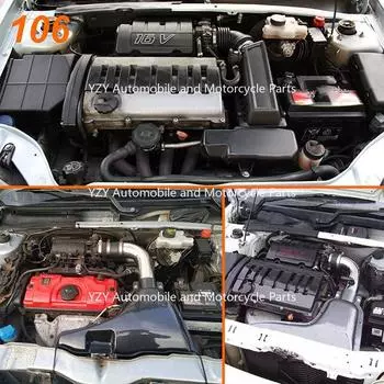 Автомобильный комплект для переоборудования алюминиевой впускной трубы для Peugeot 106 206 306 VTS High Flow Carbon Grain Bellows