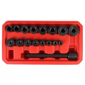 Автомобильный комплект для установки в отверстие сцепления, комплект для сборки сцепления, автоматический выравниватель сцепления, набор для выравнивания сцепления 1#-8#, профессиональный, 17 шт.