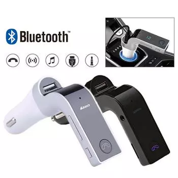 Автомобильный комплект FM-передатчик Bluetooth Hands-free Тип Радио MP3-плеер Радио USB-зарядное устройство Hands-Free Комплект прикуривателя Потрясающий чёрный