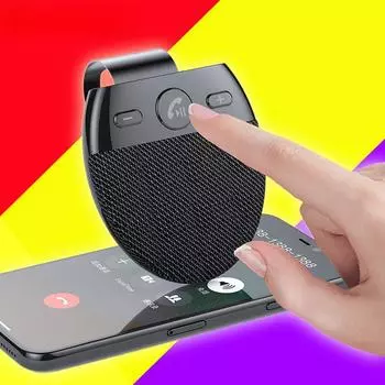 Автомобильный комплект громкой связи SP11 Bluetooth с HD-голосом и динамиком в солнцезащитном козырьке для безопасного вождения SP11 + USB charging cable чёрный