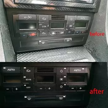 Автомобильный кондиционер AC Климат-контроль Кнопка Ремонт Наклейка Наклейка Уродливая Кнопка Наклейки Декорации Стиль