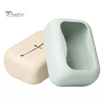 Автомобильный контейнер для хранения салфеток, легкий доступ, гибкий многоразовый силиконовый контейнер для бумажных полотенец, диспенсер для влажных салфеток A светло-фиолетовый