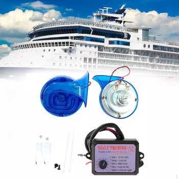 Автомобильный контроллер трубы 12 В, простой в установке электрический динамик для грузовиков, аварийная сигнализация