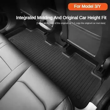 Автомобильный коврик для багажника Tesla, модель Y, модель 3 2025-2025, автомобильный багажный коврик TPE 3D, водонепроницаемый противоскользящий комплект, напольный коврик