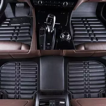 Автомобильный коврик для Changhe Q35 2016~2024, внутренняя подкладка для ног, водонепроницаемая кожаная подкладка, поднос, чехол, коврик, аксессуары чёрный