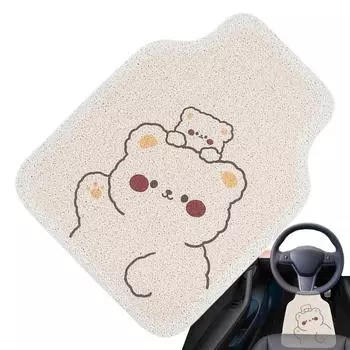 Автомобильный коврик для ног Симпатичный коврик для автомобиля Коврики для автомобиля Аксессуары для салона автомобиля Нескользящие автомобильные коврики для ног для седанов, внедорожников, грузовиков, автомобилей