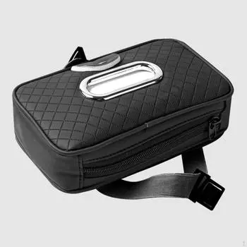 Автомобильный козырек, держатель для диспенсера для салфеток, органайзер на заднем сиденье, легко устанавливается, многофункциональный Black