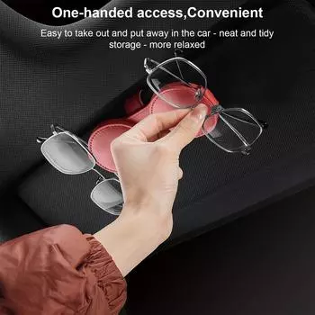Автомобильный козырек держатель солнцезащитных очков автомобильные очки магнитные двойные зажимы круглый автомобильный держатель с двойными концами солнцезащитные очки автомобильный чёрный