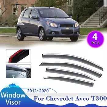 Автомобильный козырек для Chevrolet Aveo Sonic T300 Holden Barina Hatchback 2012~2020 Солнцезащитный козырек, дефлектор, дымоход, аксессуары прозрачный